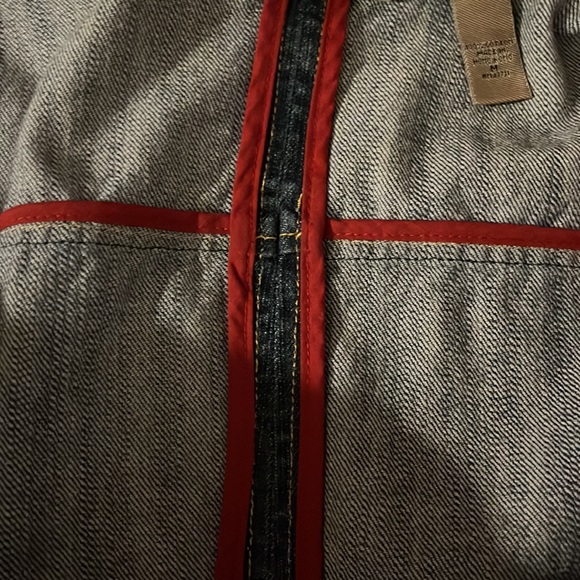 i. e. relaxed Zip Front Tailored Jean Jacket Blazer - Size Medium - Picture 9 of 9